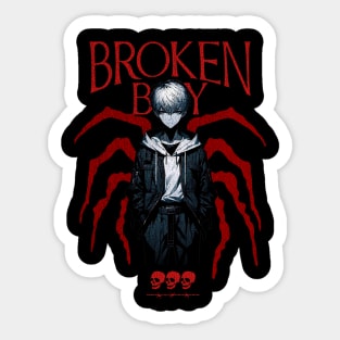 Broken Boy Sticker